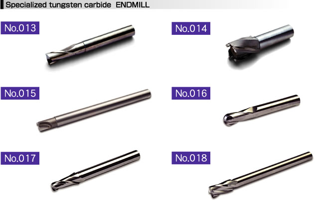 Specialized tungsten carbide  ENDMILL