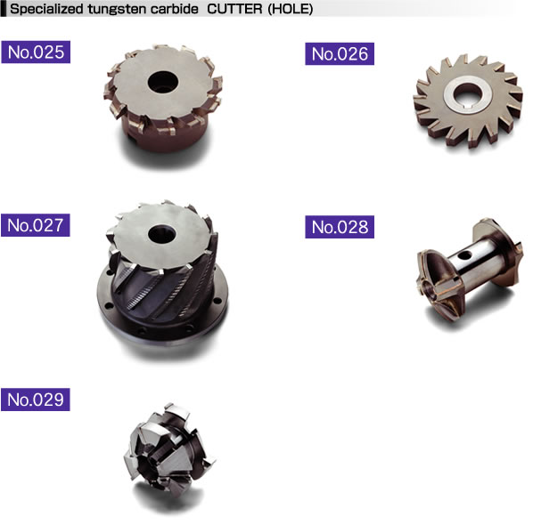 Specialized tungsten carbide  CUTTER (HOLE)